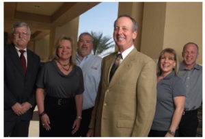 Left to right: Roy Dickson, Equipment Sales Specialist; Diane Zurko, Field Sales Consultant; Mike Rios, Equipment Service Technician; Dr. Robert Van Dyke; Natalie Lenzora Equipment, Coordinator; Ron Fullerton, Regional Operations Manager