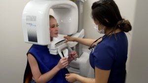The center features a robust imaging area, equipped with two CBCT units.