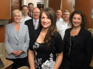 Front row: left to right–Kristeena Robinson, Digital Technology Specialist; Dr. Stephanie White; Jaime Phifer, Field Sales Consultant. Back row: left to right–Chris Whisman, Certified Installation Technician; Mike Corcoran, Equipment Sales Specialist; Lee Lehman, Regional Manager; Jason Paz, Equipment Service Technician; Dan Sands, Equipment Service Technician