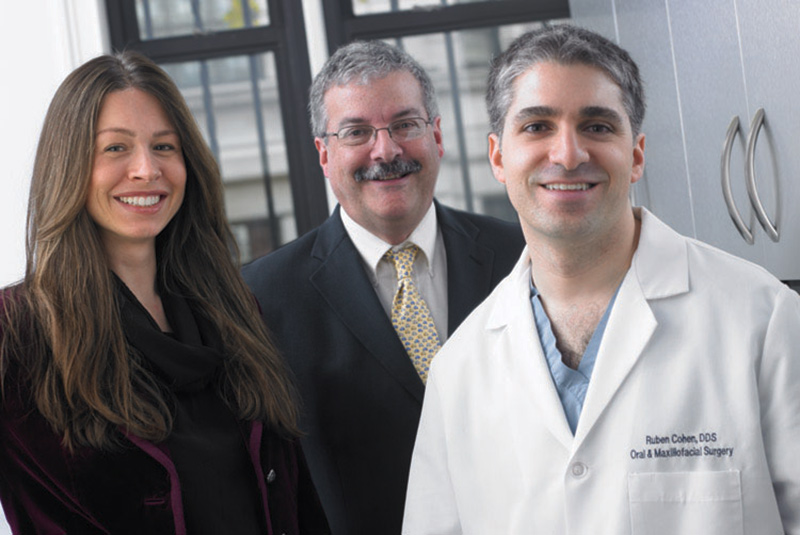Left to right: Paige Boller Malik; Lee Goldstein, Equipment Sales Specialist; Dr. Ruben Cohen
