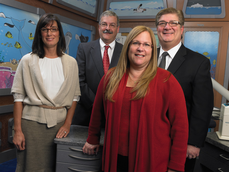 Left to right: Regional Manager Kristen Esler; Equipment Sales Specialist Lee Goldstein; Dr. Penny Resnick-Graulich; Field Sales Consultant Jack Abrams