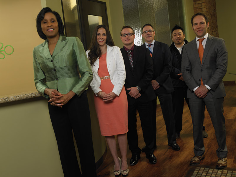 Left to right: Dr. Fay Bishop-Cumberbatch, Meredith Lucas, Equipment & Technology Specialist; Michael Konesheck, Equipment & Technology Specialist; Mike Herrin, Regional Manager; Rock Nguyen, Equipment Service Technician; Dan Colombo, Field Sales Consultant