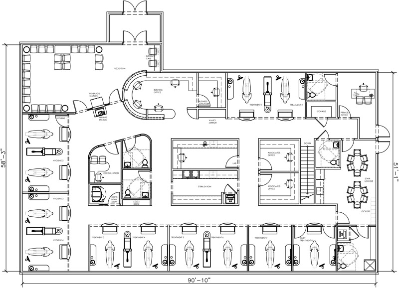 Lynchburg Dental CenterLynchburg, VACarrington Crawford, DDS, Karen Kenny, DDS,and Brad Lentz, DMDSquare Feet: 5,200Treatment Rooms: 12Practice Opened: Opened 2012
