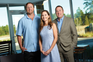 From Left to Right: Dr. Matthew Parr;  Dr. Karen Hardesty; Brandon Brooks, Equipment Sales Specialist.
