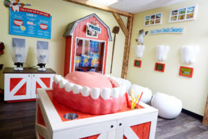 Kids' brushing station