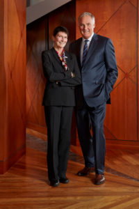 Dr. Anne Eiting Klamar, Chair; and Mr. John Baumann, President and Chief Executive Officer of Midmark.